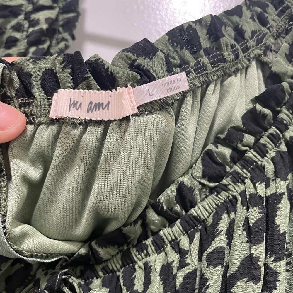 Mi Ami by Francesca’s Leopard Print Ruffled Flounce Mini Dress - Picture 6 of 10
